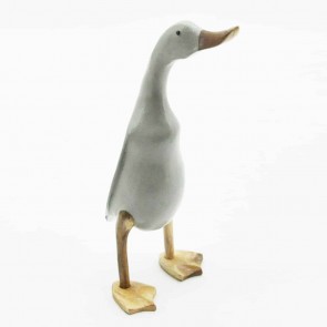 45cm GREY STANDING WEB FEET DUCK