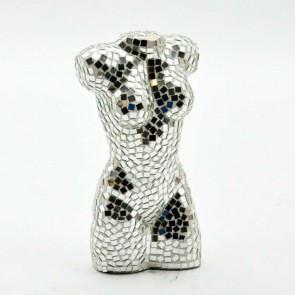 40CM SILVER MOSAIC BODY