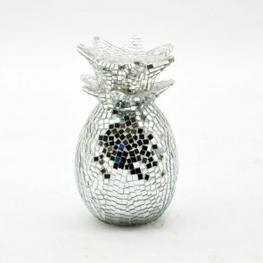 30CM SILVER MOSAIC PINEAPPLE