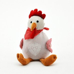30cm FABRIC CHICKEN DOORSTOP