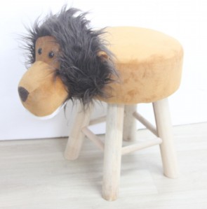 50CM LION FOOTSTOOL