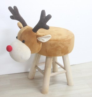 60CM REINDEER FOOTSTOOL