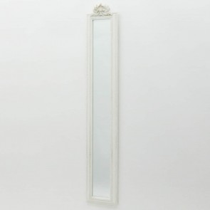 13 X 109CM ANTIQUE WHITE MIRROR