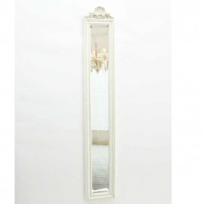 13 X 109CM ANTIQUE WHITE MIRROR