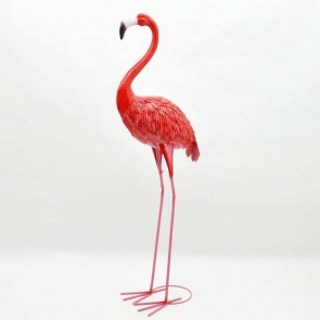 154CM PINK METAL FLAMINGO