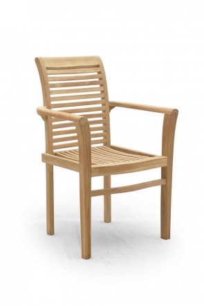 96CM STACKING SCROLL BACK CHAIR