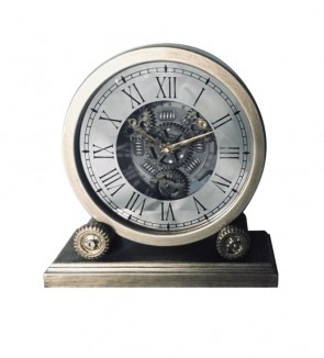 35CM TABLE CLOCK WITH MOVING GEARS