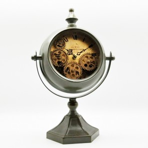 37.5CM GREEN TABLE CLOCK