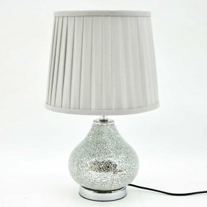 45x28x28CM CRACKLE GLASS LAMP AND SHADE