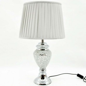 66x38x38CM CRACKLE GLASS LAMP AND SHADE