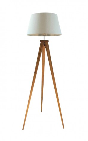 153CM NATURAL FLOOR STANDING TRIPOD LAMP