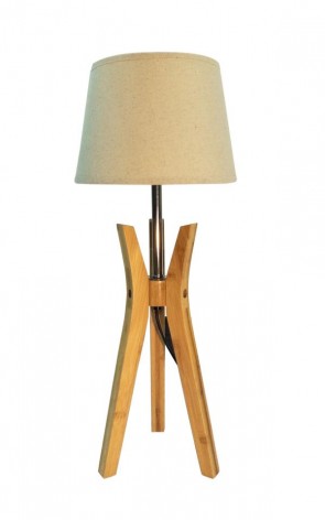 62CM NATURAL TRIPOD LAMP