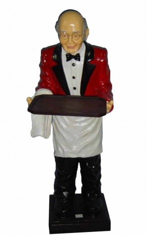 145CM RESIN WAITER WITH TRAY