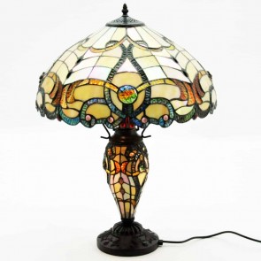 18" DOUBLE TIFFANY LAMP