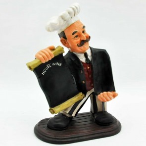 45x33x20CM RESIN CHEF WINE HOLDER