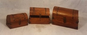 HALF ROUND CHEST SET OF 3