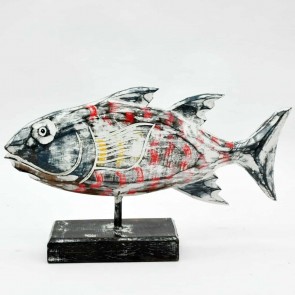 WOODEN FISH 24x28x10cm