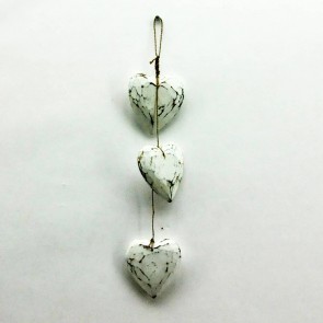 SET 3 CREAM HEARTS