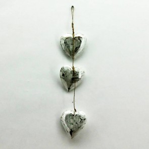 SET 3 GREY HEARTS