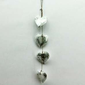 10CM GREY HEART
