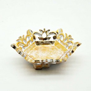 HEXAGONAL GOLD TRAY